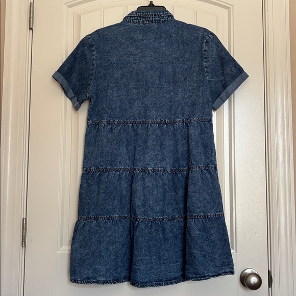Denim Button-Front Dress - Picture 4 of 5